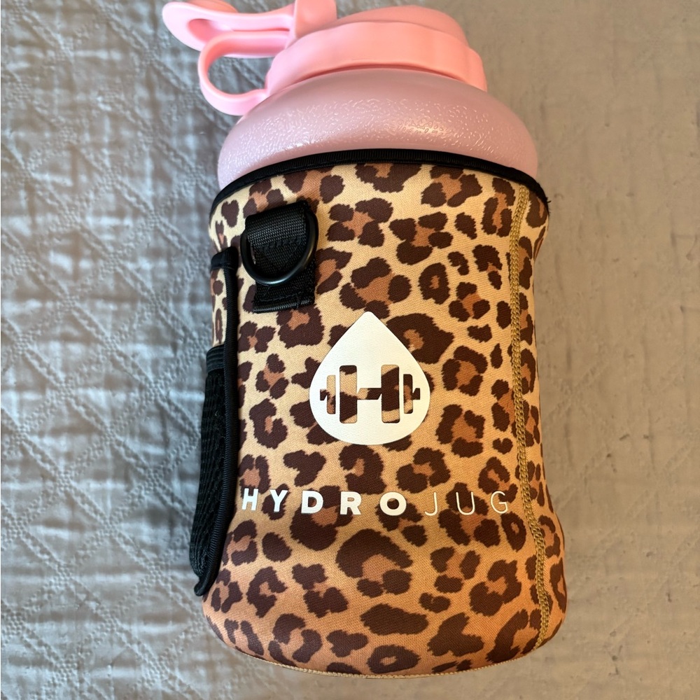 HydroJug Pink and Brown Leopard Print Bag